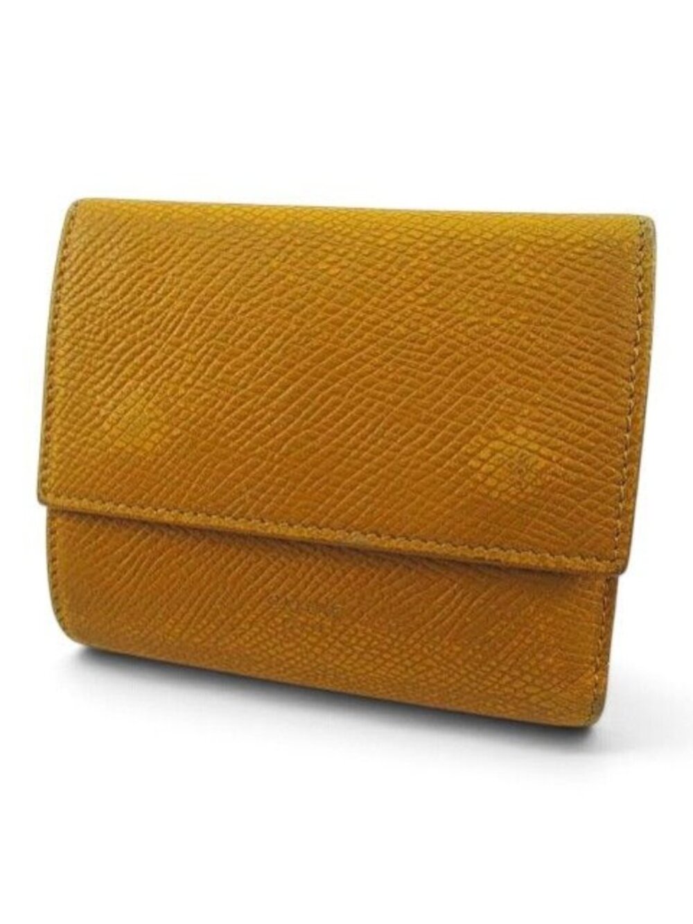 Celine Small Trifold Wallet Mustard Leather